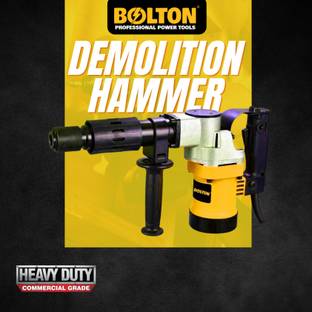 BOLTON BOLTON 5Kg Demolition Hammer 13.5J Impact Energy | 100% Copper Winding BPT 0810 Rotary Hammer D...