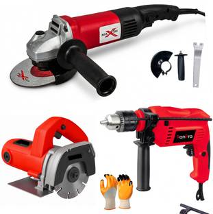 RanPra 13 MM HAMMER DRILL WITH ANGLE GRINDER AND CUTTER MACHINE Hammer Drill