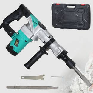 Digital Craft 1600W Heavy Duty Demolition Hammer 7kg Electric Concrete Breaker 2900 BPM 360° Adjustabl...
