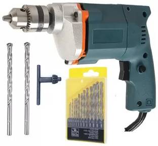 Gadariya King Powerful Copper Winding Drill Machine 13 pcs drill bit 2 pcs 1/4 wall drill bit Rotary H...