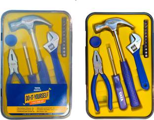 TATA AGRICO DIY Home tool kit - 17 Pcs ( Hammer, Plier, Wrench, Screwdriver set) Speciality Hammer