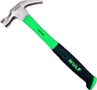 Wulf Carbon Steel Heavy Duty Hammer with Shockproof Fiber Glass Handle Straight Claw Hammer