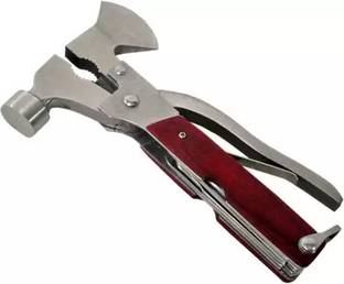 WiiWAYS Multi Functional Hammer Axe Hand Tool Kit Plier Knife Screwdriver Sledge Hammer