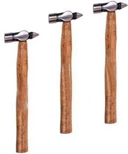 Digital Craft Tools 200 g Cross Pein Hammer Set of 3 (Wooden Handle) Hand Tools 200 g Cross Cross Peen Hammer