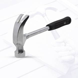 Hillgrove Durable Construction Metalworking Household Rubber Handle Straight Best Claw Hammer Repair Hand Woodworking Tool 10.5 inch Curved Claw Hammer