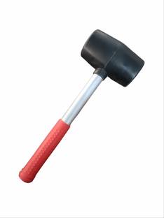 RetLeen Rubber Hammer Mallet with a Comfortable Grip & Non-slip Handle for Tile & Stone Fitting Works, Woodworking, Masonry, Home, DIY, Industrial, & Professional Use Mallet