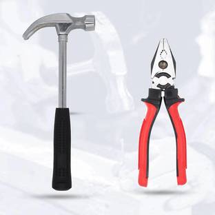Hillgrove HGCM191M1 High Quality Durable Best with 8"inch Combinational Plier Curved Claw Hammer