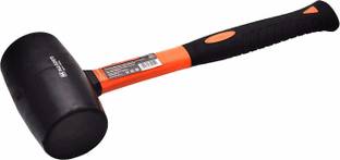 Harden 450 Grams Professional Rubber Mallet Hammer With Fiberglass Handle - Eco-Friendly Black Rubber Head, Ergonomic Comfortable Grip Handle, Durable, Tightly Linked - 590415 Hammer Mallet