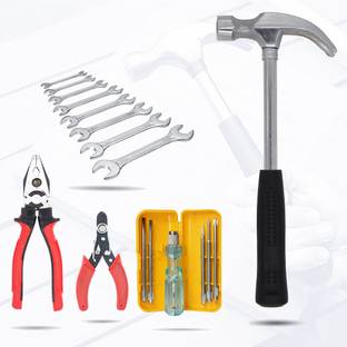 Hillgrove HGCM197M1 High Durable Claw Hammer with 5in1 Screwdriver| Wire Cutter|Wrench Set HGCM197M1 High Durable Claw Hammer with 5in1 Screwdriver| Wire Cutter|Wrench Set Curved Claw Hammer