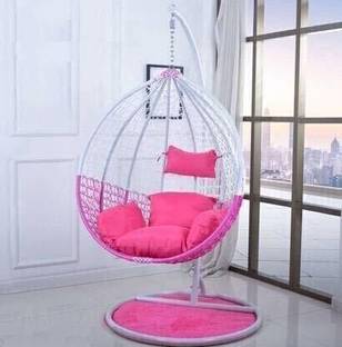Urban Classic Single Seater Swing chair With Stand And Cushion For Adult Iron Hammock