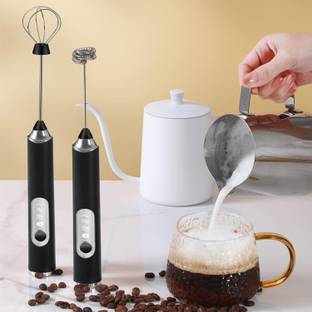dhriyag Milk Frother 3Speed Electric Maker for Coffee with 2 Whisks and Coffee Mixer 5 Cups Coffee Maker
