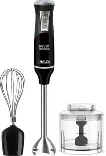 Inalsa 1000 W Silver, Black Hand Blender