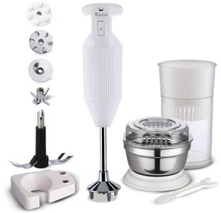 Rico HBCJ With Chutney Attachment & Juicer Jar 150 Watt Hand Blender (White)