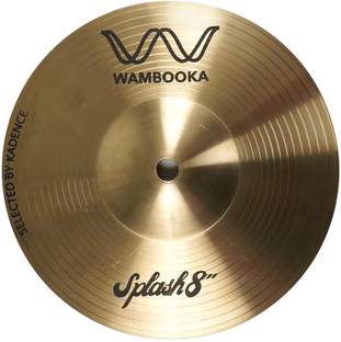 WAMBOOKA Cymbals Flat Splash 8 Inch Traditional Alloy Finish - For Students Clash Cymbal
