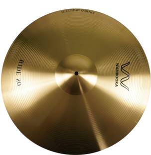 WAMBOOKA Cymbals S Flat Ride 20 Inch (50.8 cm) Traditional Alloy Finish - For Students Clash Cymbal