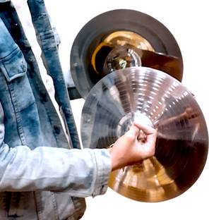 Mayur Musical Drummer Using the 14-Inch Crash Cymbal on Drum Set Clash Cymbal