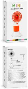 Evaracart Solid Orange Hand Fan