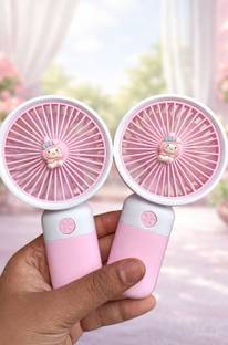 RBHUB Floral Print Pink Hand Fan