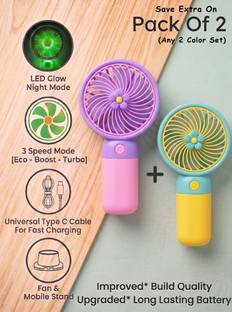 Soumaya - Simply the best Self Design Pink, Green Hand Fan