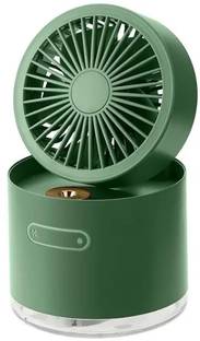 RENUCONIC Portable Rechargeable 3 Speed Water Spray Table Fan Folding Humidifier Light . Rechargeable Fan