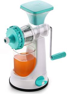 BLLUEX Plastic Manual Hand Juicer for All Fruits & Vegetables with Steel Handle Hand Juicer