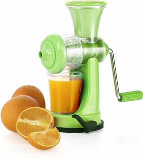 KICHDRAW Plastic Hand Juicer for Fruits and Vegetables with Steel Handle Shake Plastic Hand Juicer