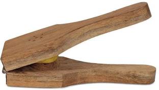 LyqArt Wood Wooden Handmade Lemon Squeezer | Lemon Squeezer & Masher, Manual Citrus Lime Hand Juicer Press Squeeze for Lemonade and Dishwasher Safe | Nimbu Nichodni | Nimbu Masher | Hand Lemon Masher (Brown) Hand Juicer