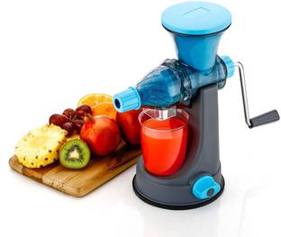 AK10ZONE Plastic for Fruits and Vegetables with Steel Hand Juicer