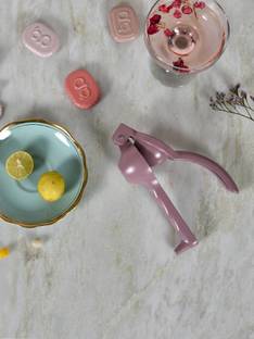 livingwithelan Aluminium Aluminium Lime Juice Squeezer | Juice Extractor | Lemon Crusher | Nimbu Presser Hand Juicer
