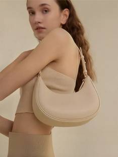 aesthetic Women Beige Shoulder Bag