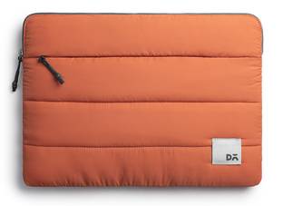 DailyObjects Tangerine Stria Laptop Sleeve - Medium Laptop Sleeve/Cover