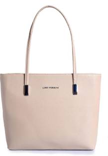 LINO PERROS Women Beige Shoulder Bag
