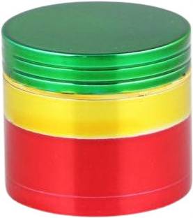 Richaa Creation 48 MM Rasta Metal Weed Hand Muller Grinder