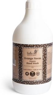RUSTIC ART Organic Orange Neem Hand Wash (1100ml) Hand Wash Bottle