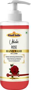 Utkrisht Khadi Rose Hand Wash Infused with Pure Rose Oil| Germ Protection Hand Wash Bottle