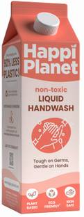 Happi Planet Organic Liquid Handwash Refill for Moisturization | Tough on Germs | Natural Hand Wash Refill Pouch