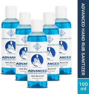 Luxurious Ayurvedic Gold Sanitizer Hand Sanitizer Bottle