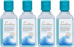 Pearldew (Sea Breeze) 60 ml | Aloe & Neem | Paraben Free  Hand Sanitizer Bottle