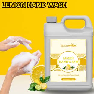 smartdrops Lemon HandWash Liquid remove bacteria and viruses | Hand Wash Can