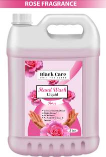 Black Care Rose Handwash Liquid refill | pH-Balanced | Anti-bacterial | Gentle & Mild Hand Wash Can