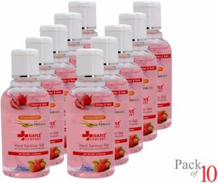 Nanz Comfort  Gel Strawberry Hand Rub Bottle