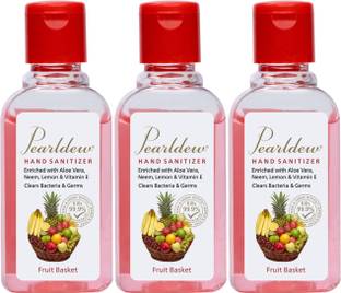 Pearldew (Fruit Basket) | Aloe & Neem | Paraben Free 60 ml Hand Sanitizer Bottle
