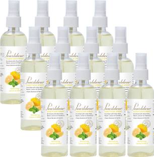 Pearldew Sanitizer Spray (Lemon & Mint) | Aloe & Neem | Paraben Free 120 ml Hand Sanitizer Bottle