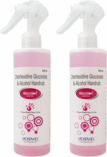 nanzilon Handrub 24 Hour Protection Spray- 99.99% Effective Against Germs Hand Rub Bottle + Dispenser
