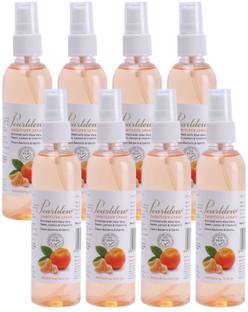 Pearldew Sanitizer Spray (Orange) | Aloe & Neem | Paraben Free 120 ml Hand Sanitizer Bottle