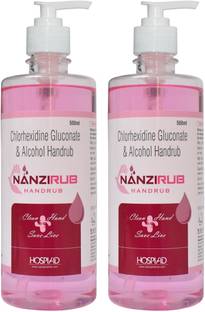 Nanzirub Liquid Handrub (Pack of 2) Hand Sanitizer Bottle
