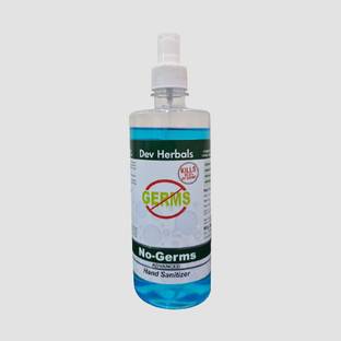 Dev Herbals No Germs Advanced Sanitizer with 70% Alcohol with goodness of Aloevera Hand Sanitizer Bottle