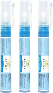 SANIFY HERBAL LIQUID HAND SANITIZER PEN | Pack Of 3 Hand Sanitizer Pump Dispenser