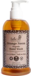 RUSTIC ART Organic Orange Neem Hand Wash Hand Wash Bottle