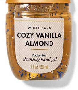 BATH & BODY WORKS COZY VANILLA ALMOND Hand Sanitizer Bottle